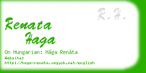 renata haga business card